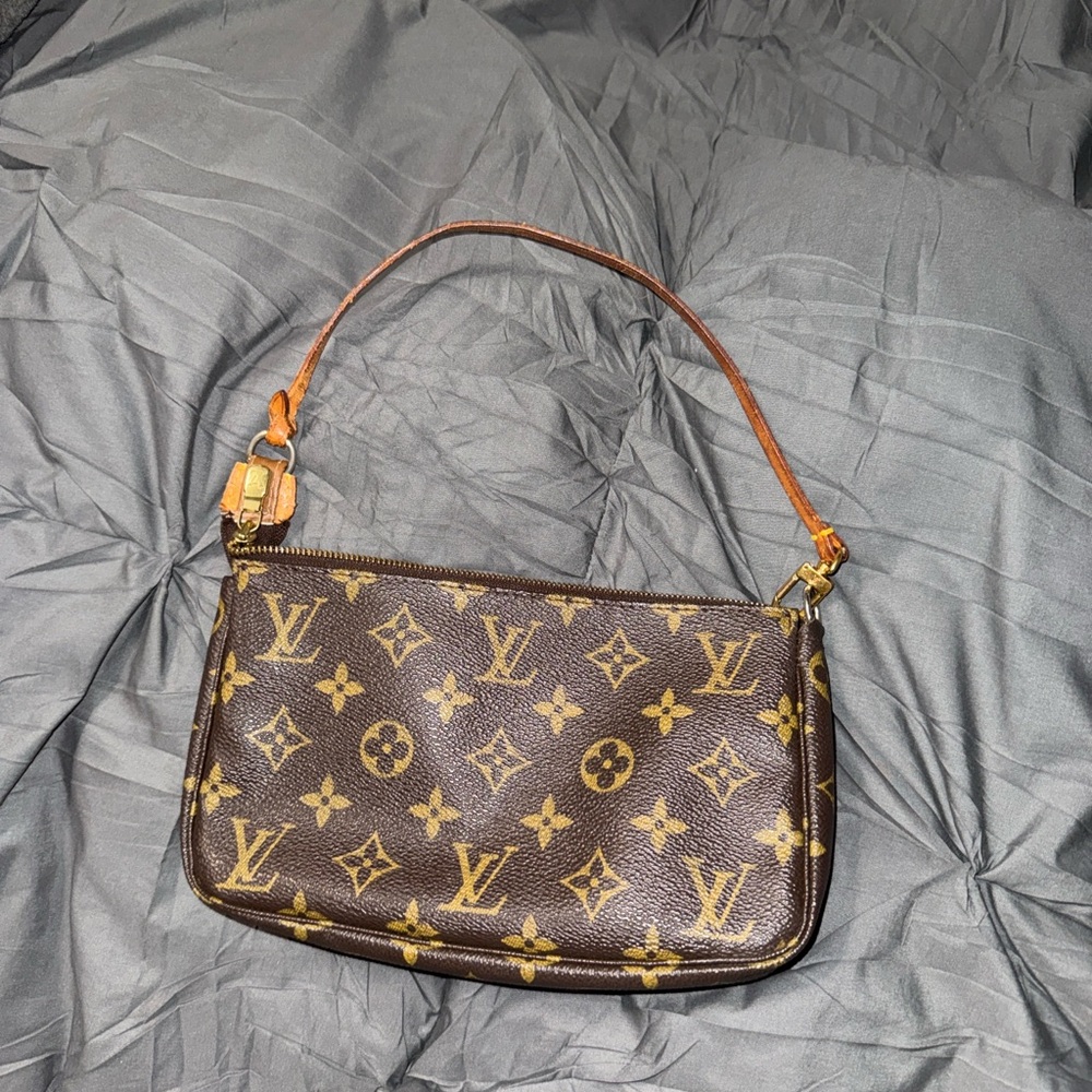 Louis Vuitton Brown and Gold Monogram Shoulder Bag